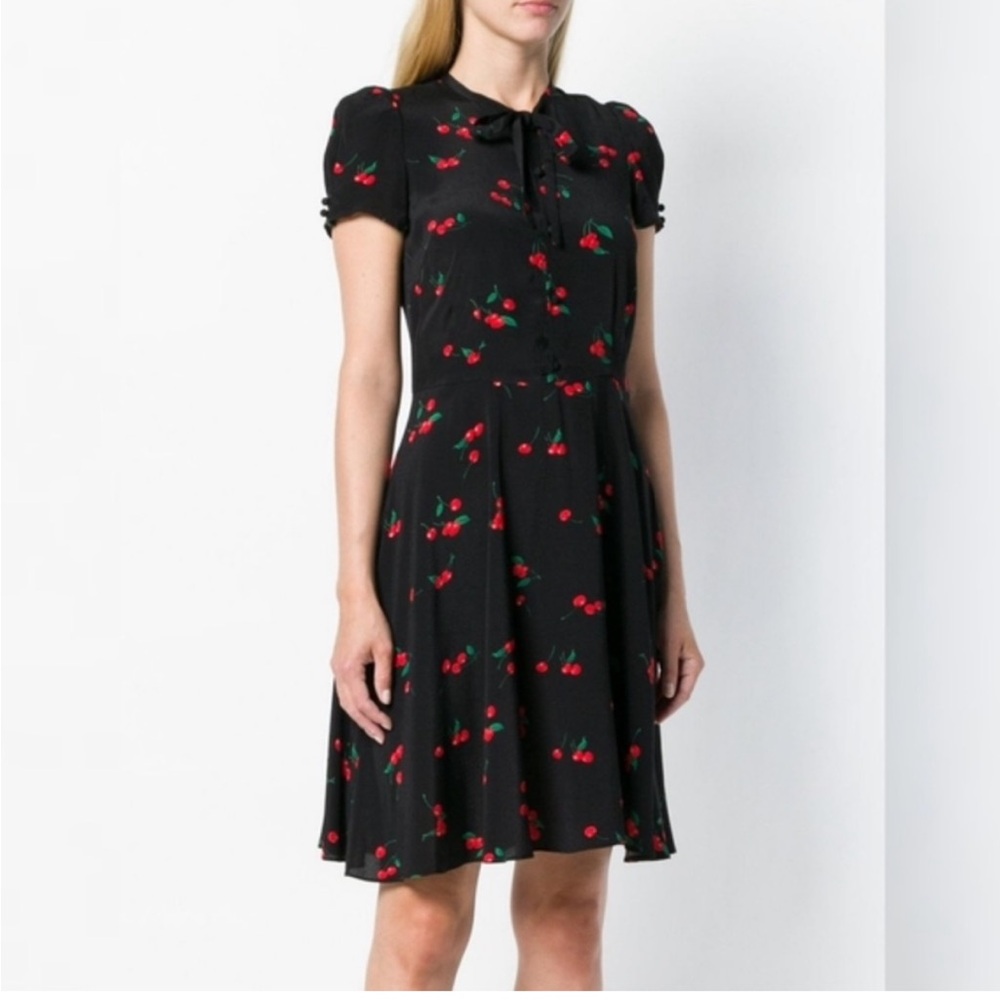 Polo Ralph Lauren Women's Black Cherry Print Dress